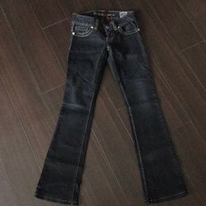 Guess Boot Cut Dark Jeans, Size 23